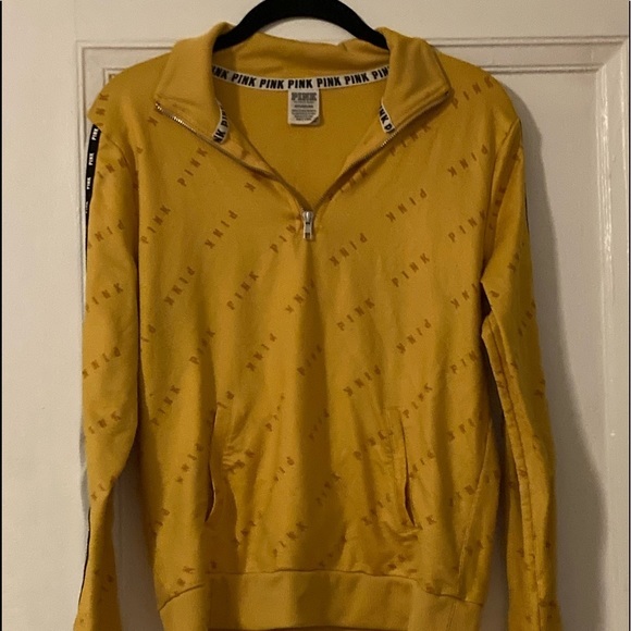 PINK Victoria's Secret Jackets & Blazers - PINK Victoria’s Secret yellow track jacket